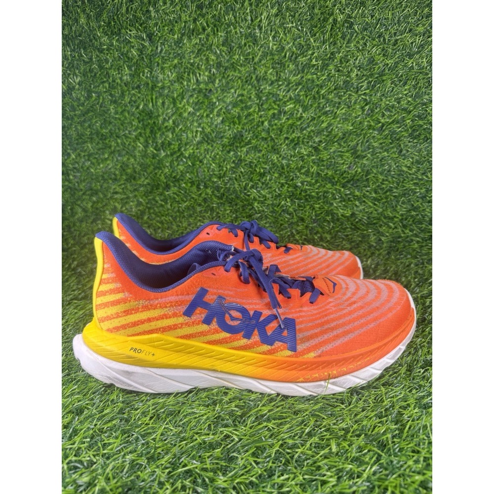 Hoka One One Shoes Mach 5 1127893 FDND Orange Running Shoes Sneakers Size 12 D